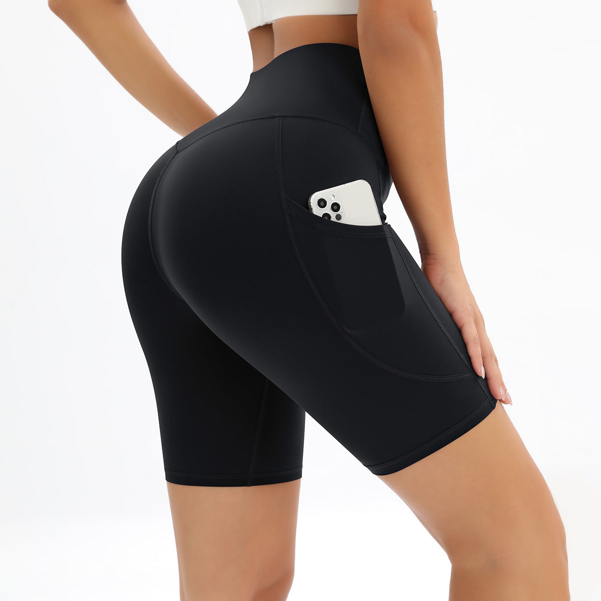 Women's Double-sided High Waist Hip Lift Tight Sports - Chic Angle